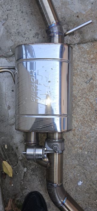 Evacuare inox audi a5 pe clapeta