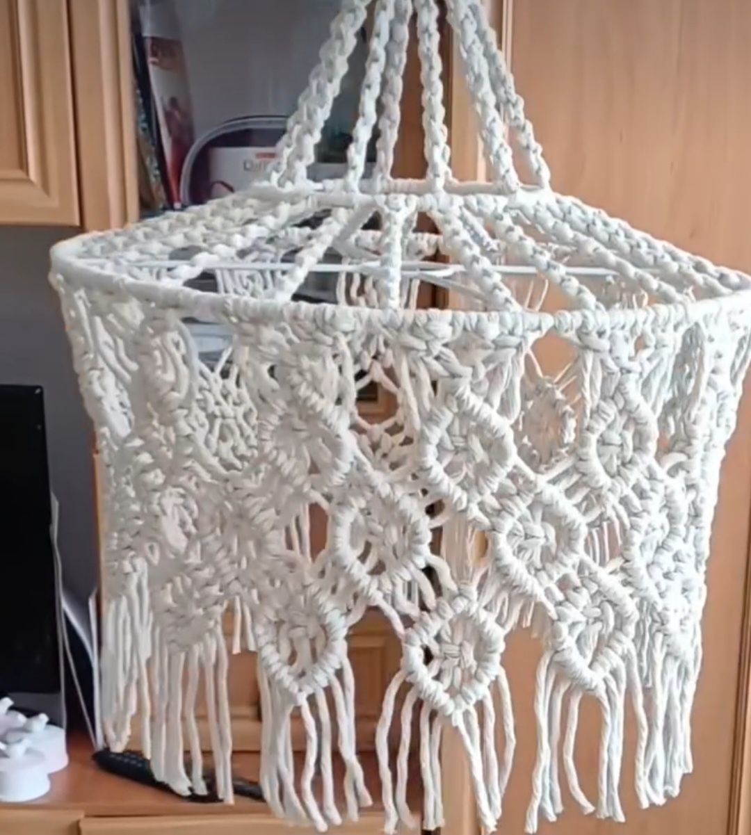Люстры макраме. Ручная работа