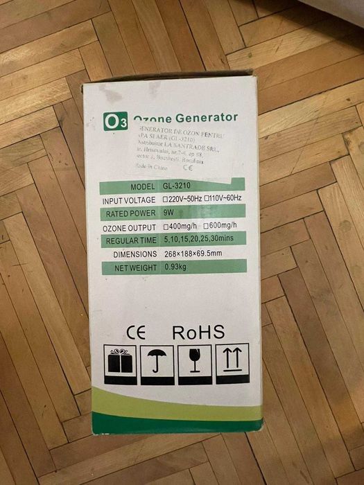 Generator de ozon pentru apă și aer GL-3210 – aproape nou!