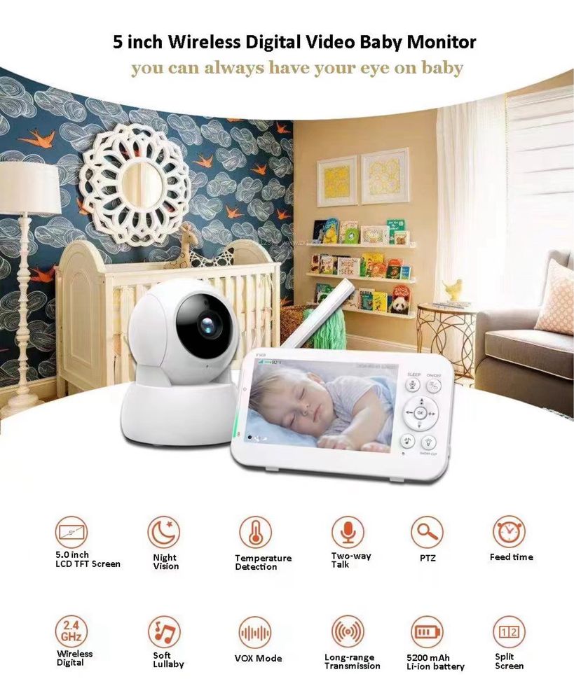 Baby phone , Baby camera , Bolalar xavfsizligiga ishonch hosil qiling.