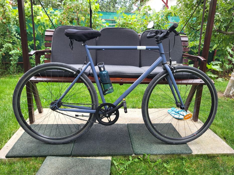 Vand bicicleta Elops Single Speed 500 gri M