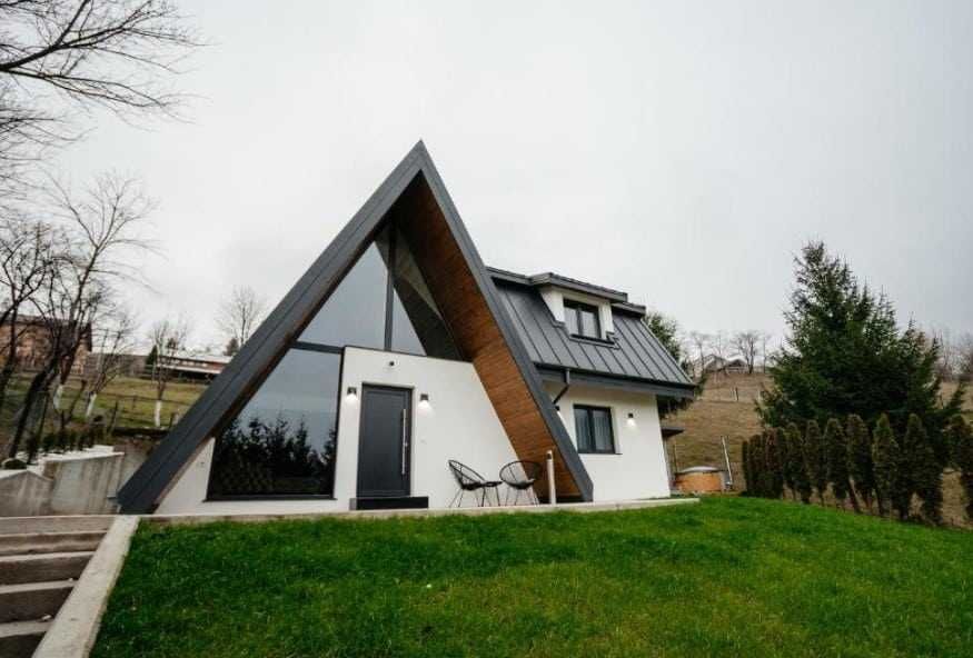 Cabane A-Frame din lemn