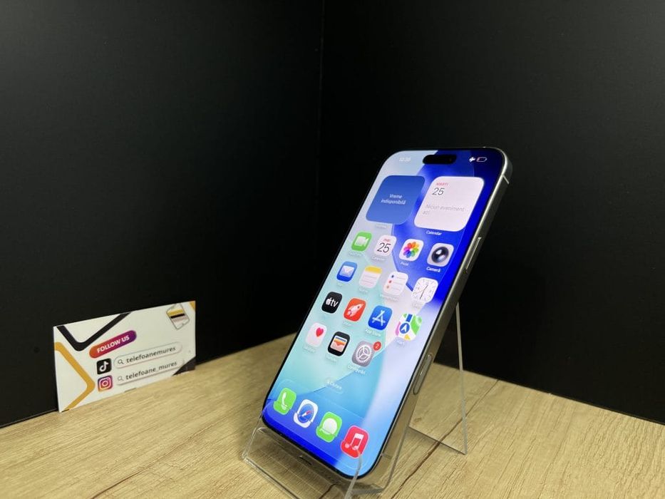 Iphone 16 Pro Max 256Gb Natural Titanium Second-Hand Foarte Bun 3 ani