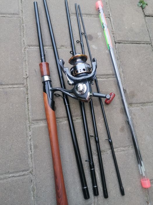 Combo pescuit la feeder, lanseta 3m și mulineta 5000, noi