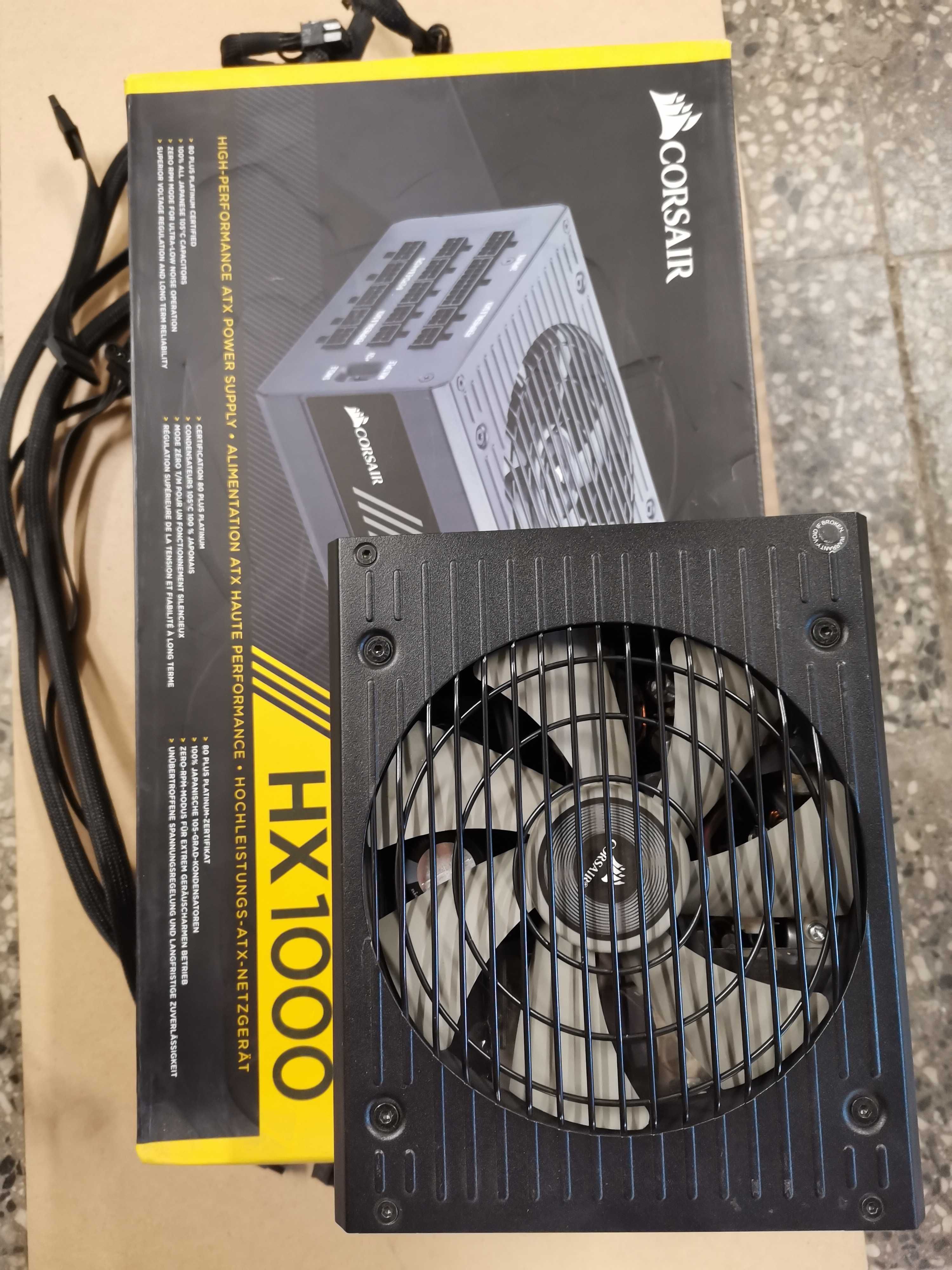 Захранване Corsair HX1000 80 Plus Platinum /Power supply 1000W/