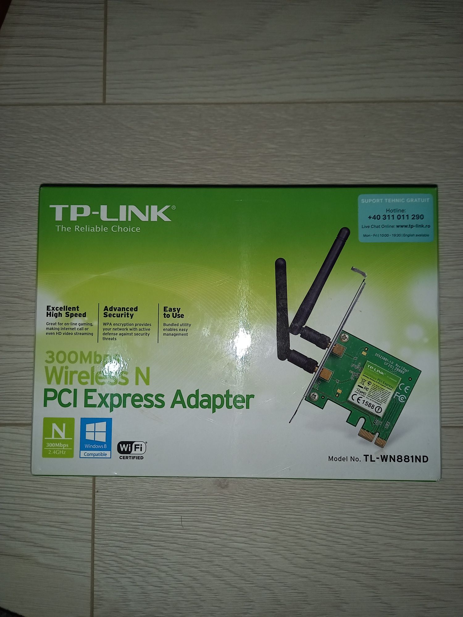 Vând adapator wireless PCI express pentru PC + 3 Fan-uri