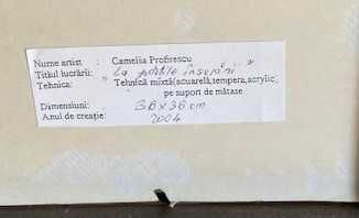 Tabou , Camelia Profirescu, "La portile inserarii", tehnica mixta,