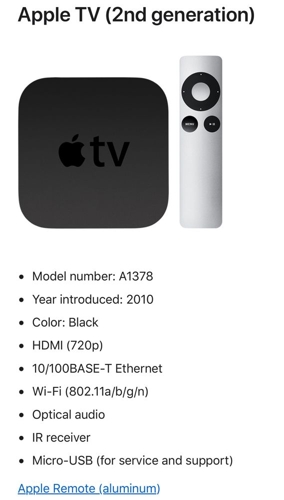 Apple TV Gen 2 in stare buna