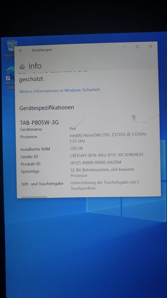 Windows tablet 8" cu SIM + încă una rezerva