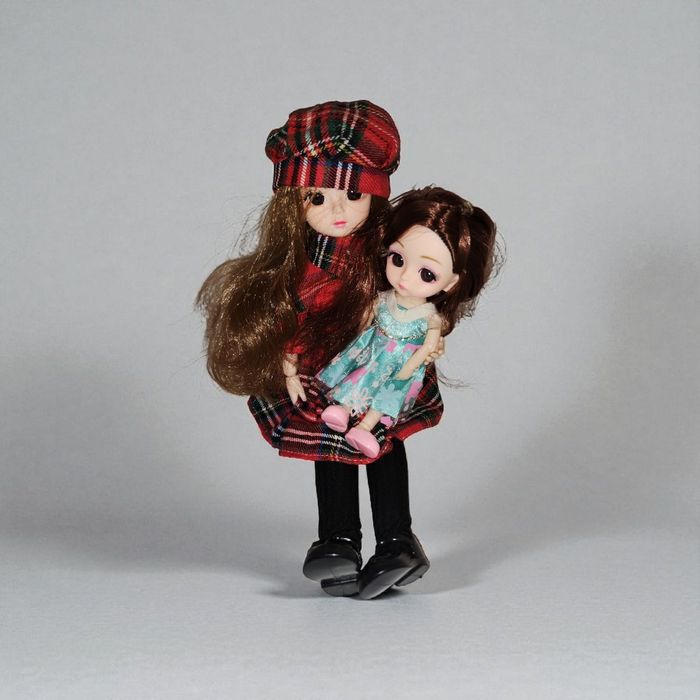 Păpuși Articulate Set "Mamă și Fiică" (30 cm)