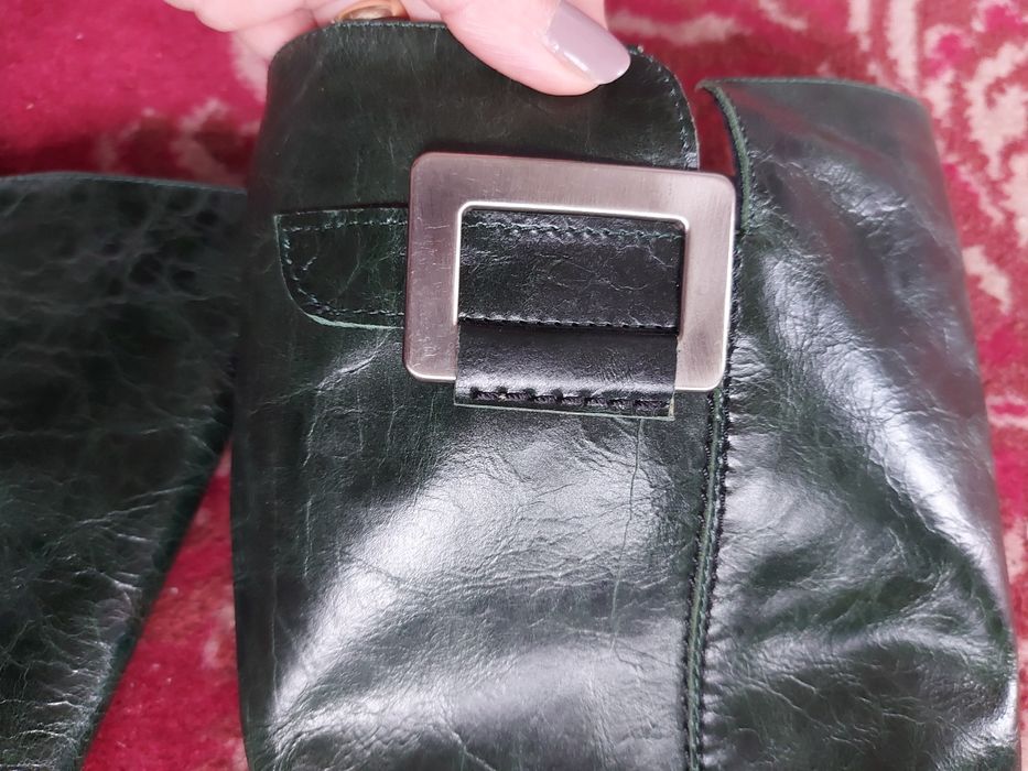 Cizme 36 piele verzi