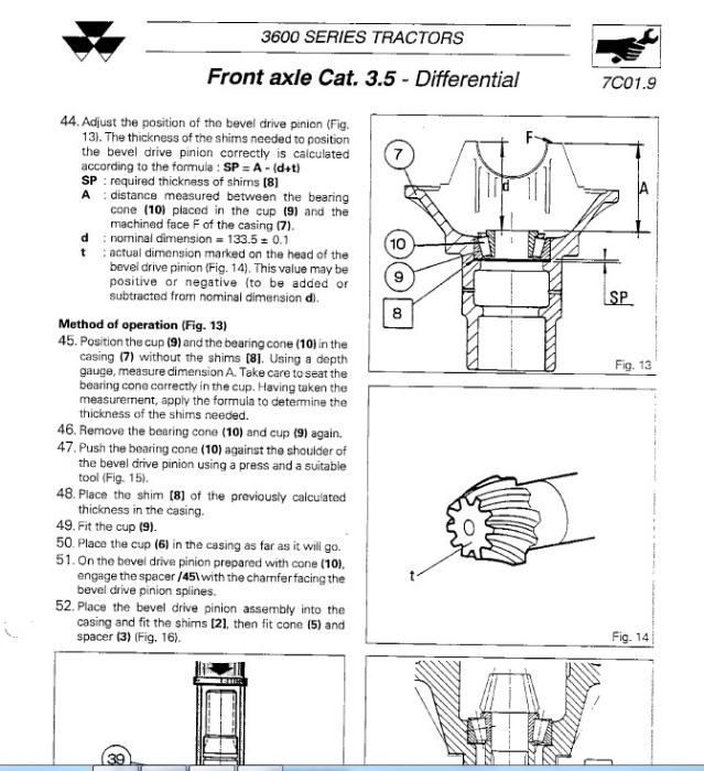 Manual service Massey Ferguson 3610 3630 o 3635 3645 3650 3655 tractor