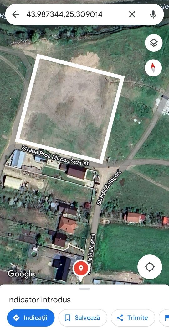 Teren intravilan 700mp - Strada Baloseni