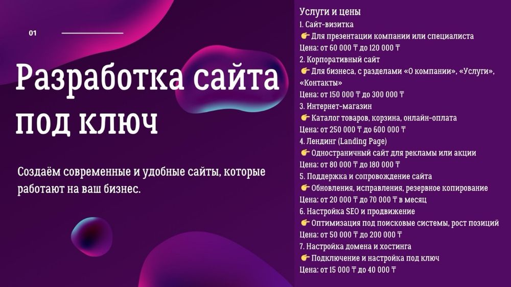 Разработка сайта/контекстная реклама/реклама