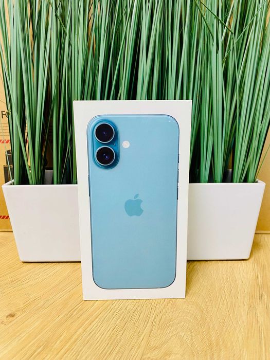 ЧИСТО НОВ !!! Apple iPhone 16, 512GB, 5G, Teal, ЗОРА