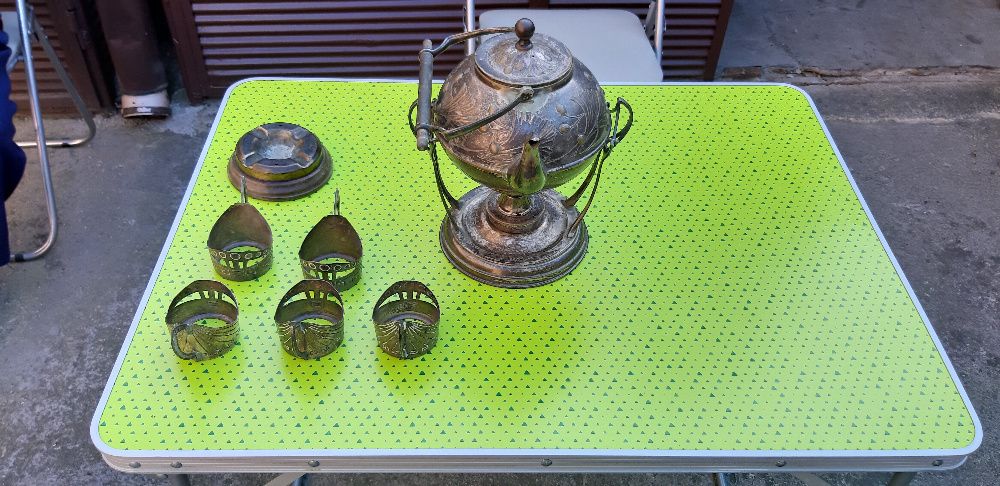 samovar cu suport de pahare CARL DEFFNER ESSLINGEN germania