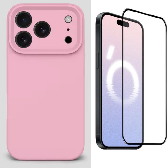 Husa Softin Case + Folie Sticla 6D Clara Iphone 17 PRO 17 MAX 17 AIR