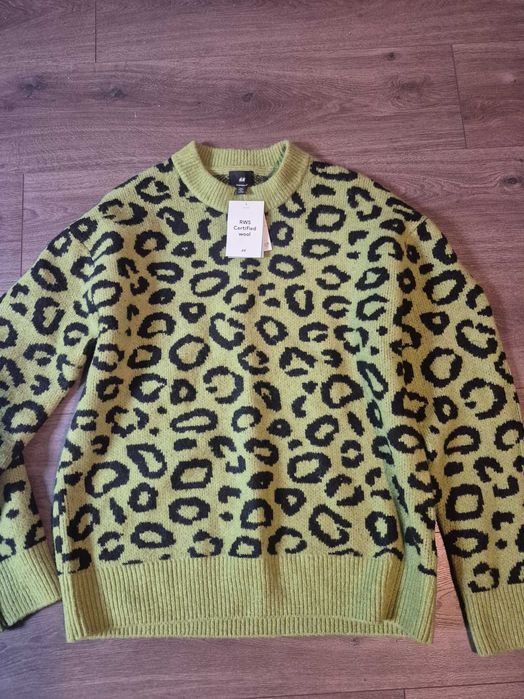 Пуловер H&M с леопардов принт