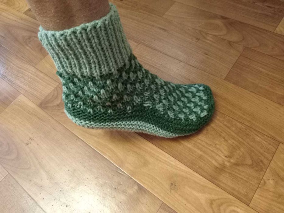 вязаные следки носки