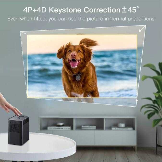S30™ MAX® 4P 4D 4096x2160P 9500L Wi-Fi Видео Проектор 4K Screen Mirror