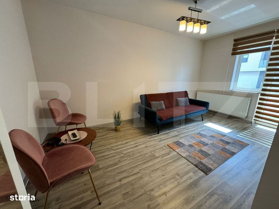 Apartament 2 camere, decomandat, 50 mp, parcare, zona Terra