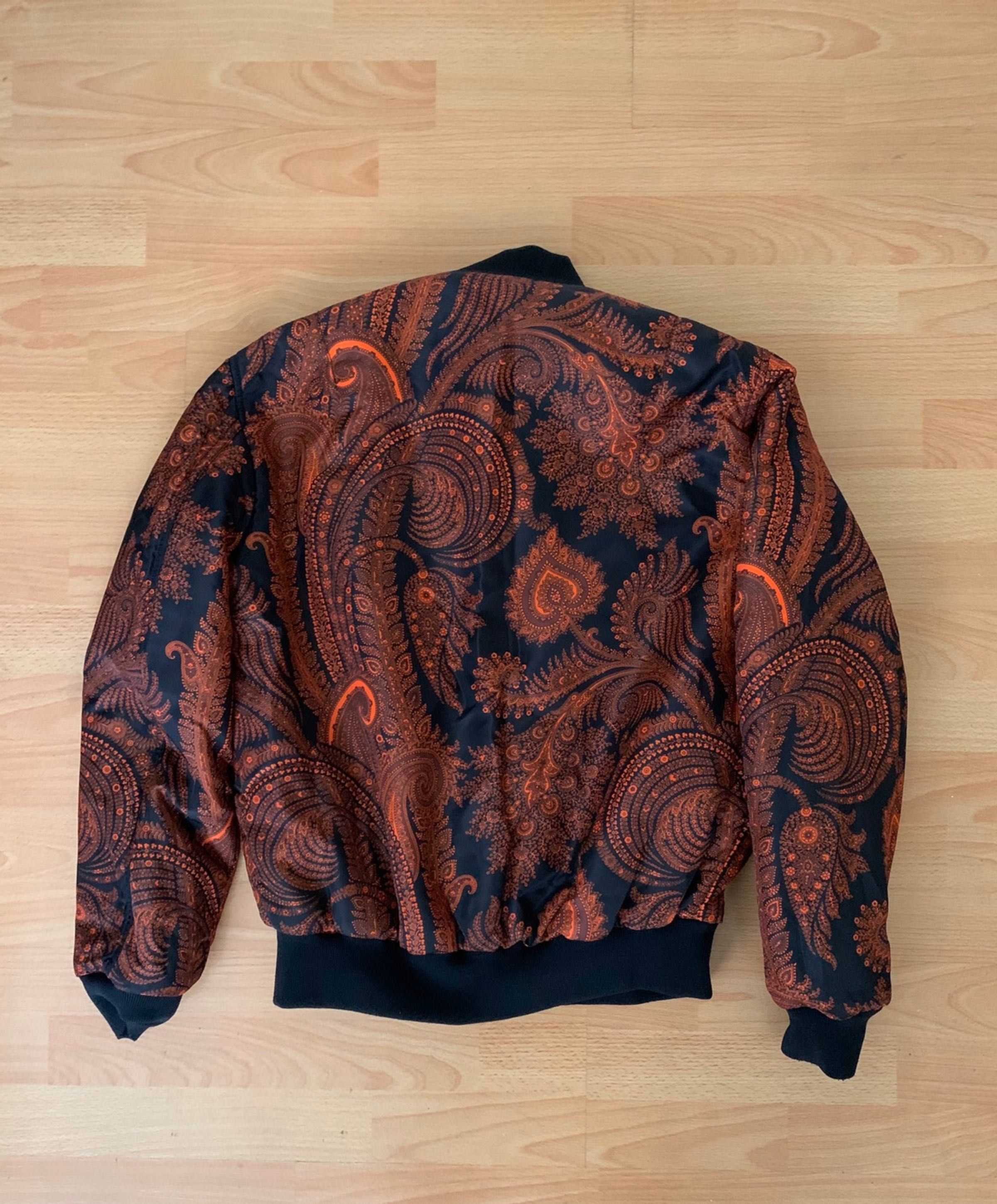 Givenchy Paisley Print Reversible Bomber Jacket Двулицево Яке L Размер