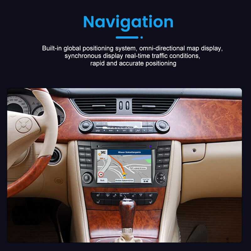 Мултимедия Mercedes E Class Двоен дин Мерцедес W211 Е320 Android CLK Е