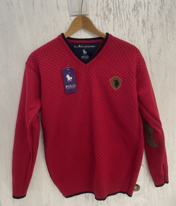 Червен пуловер мъжки от Polo ralph lauren