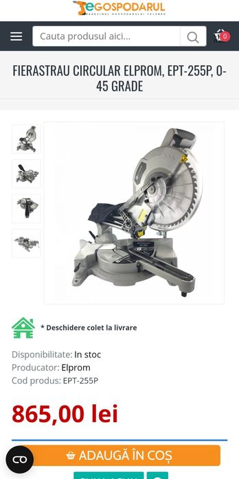 Circular Stationar glisant EPT 255 2200w