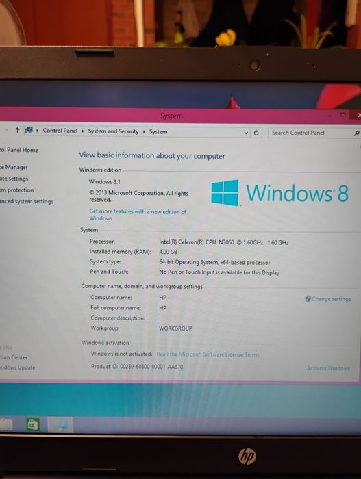 Laptop HP 500GB Intel