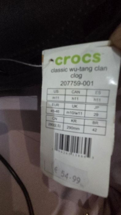 Crocs
Wu-Tang Clan x Classic Clog