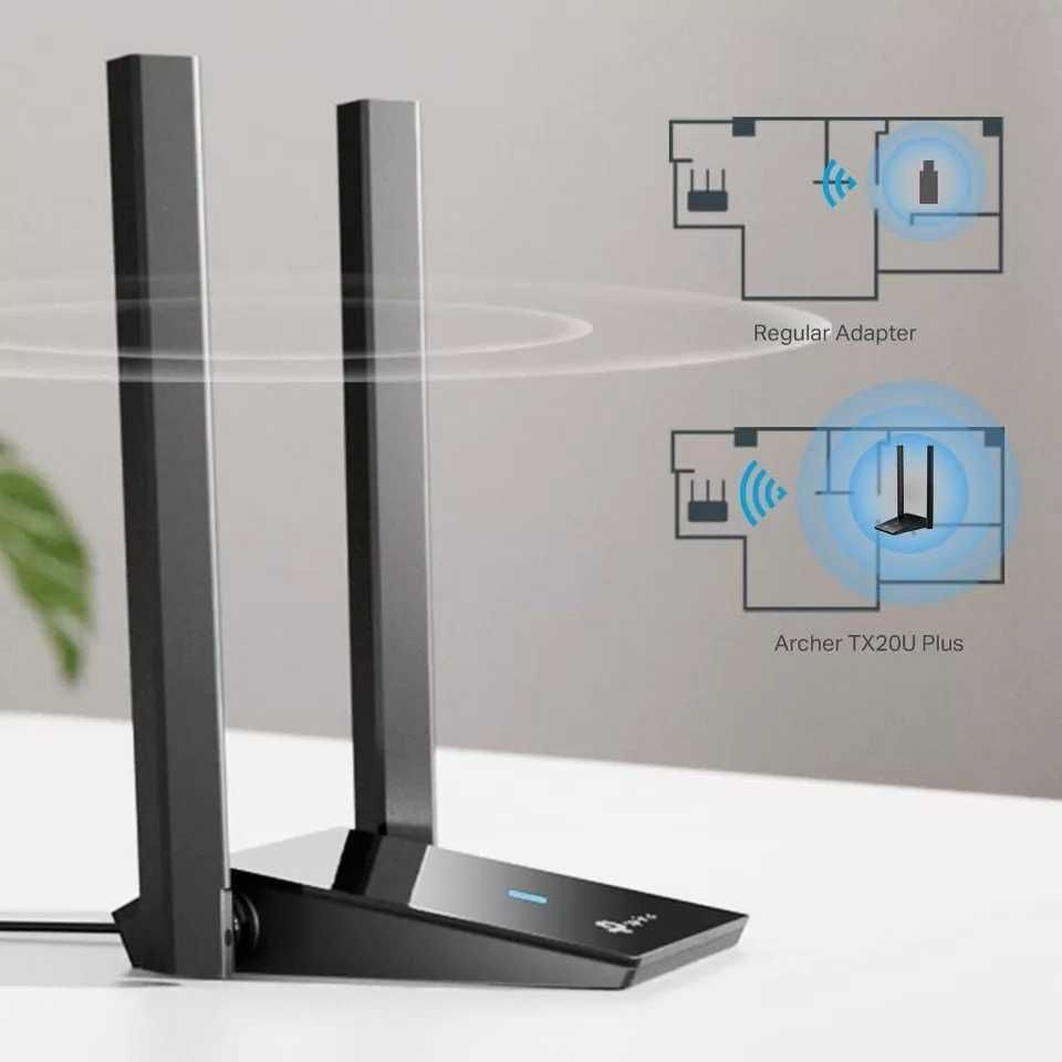 WiFi 6 рутер TP-Link Archer TX20U Plus AX1800, Wi-Fi Stick
