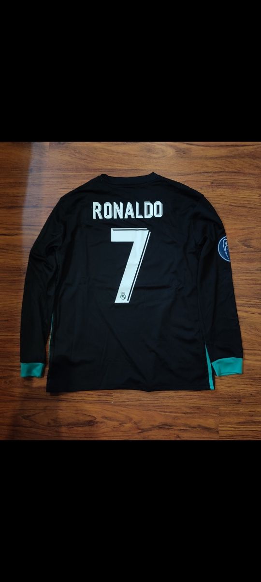 Tricou Ronaldo L Negru 2017/2018