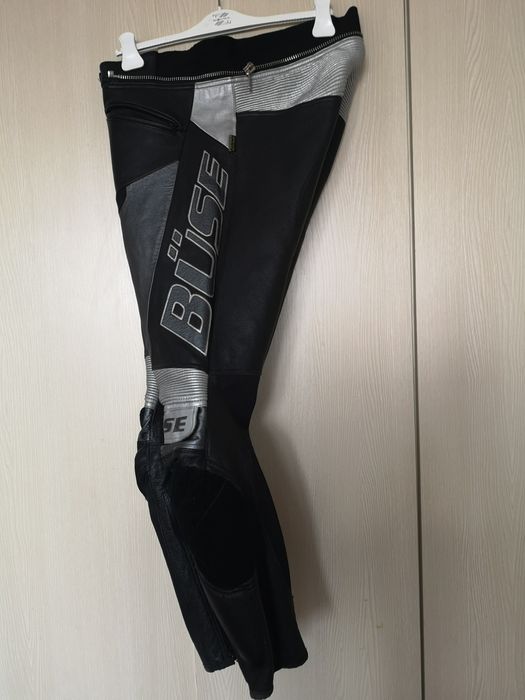 Pantaloni moto Buse fabricati din piele naturala motocicleta barbati