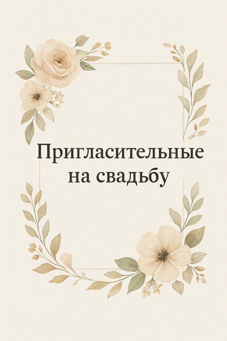 Цифровые пригласительные на свадьбу, қыз ұзату и любые той