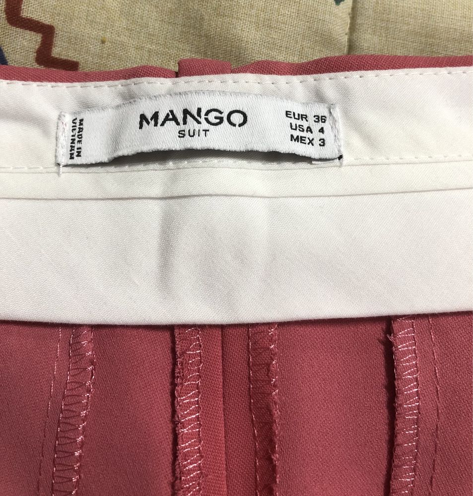 Pantaloni roz mango 36 pantaloni mango marime 36 pantaloni roz 36