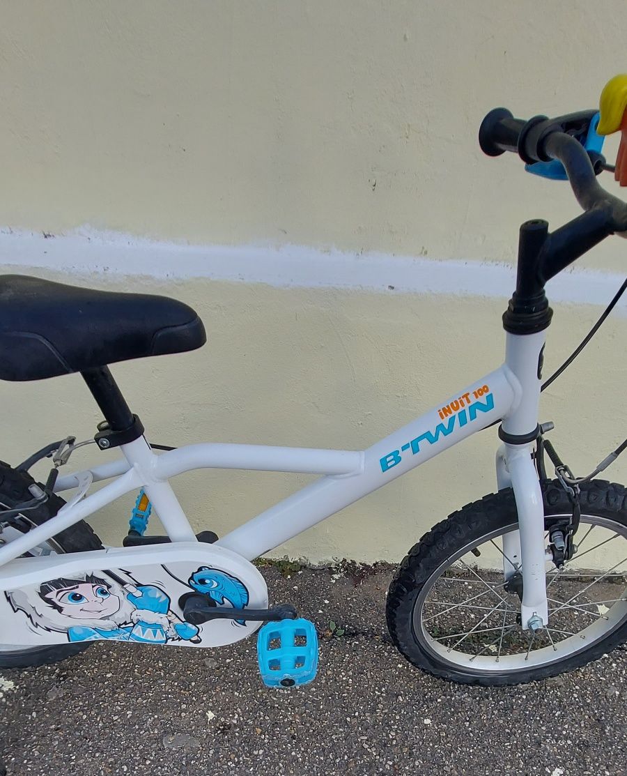 Bicicletă de copii B ' TWIN cadru din oțel pe 16 inchi
