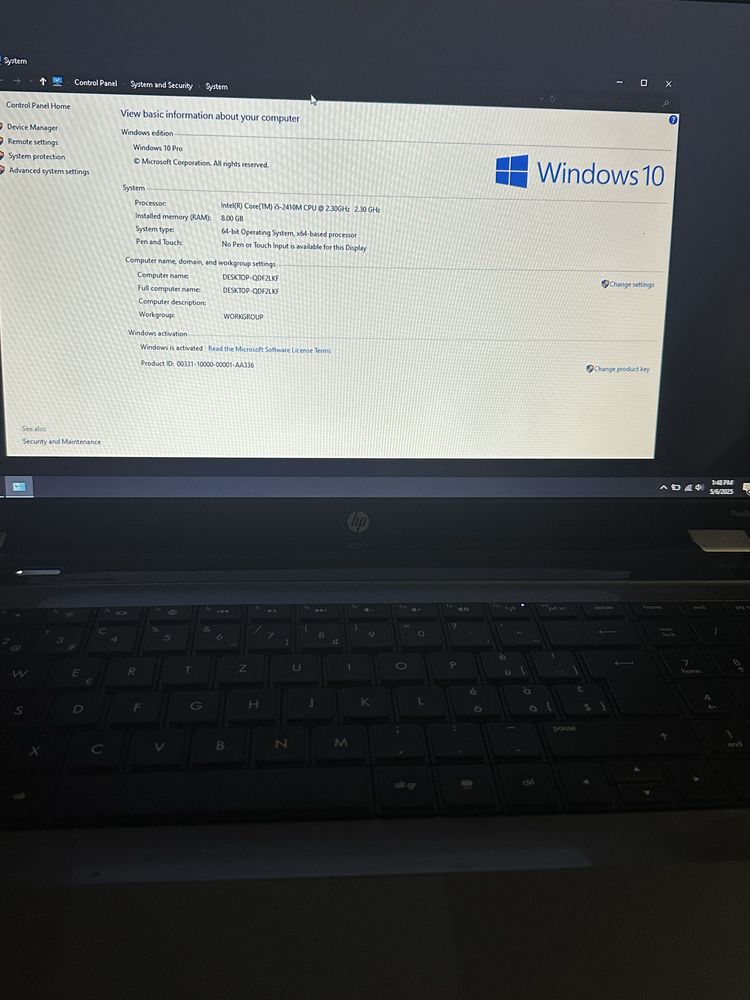 Laptop HP Impecabil. I5 8 GB Ram, AMD Radeon 7400