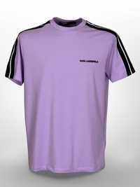 UNRELEASED SS23-24 Karl Lagerfeld лилава тениска с пагони ОРИГИНАЛ
