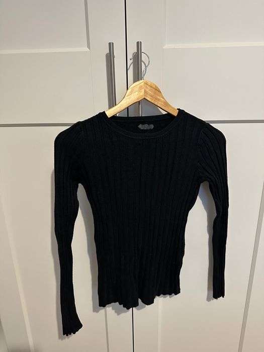 Pulover, damă, negru, S, italiană