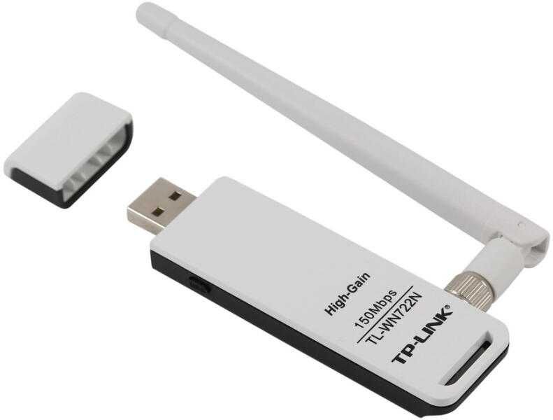 TP-LINK TL-WN722N Wireless USB Adaptor de rețea cu Antenă Detașabilă