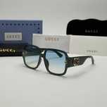 Слънчеви очила GUCCI Oversize Black White Green UV400 CE Big Lenses