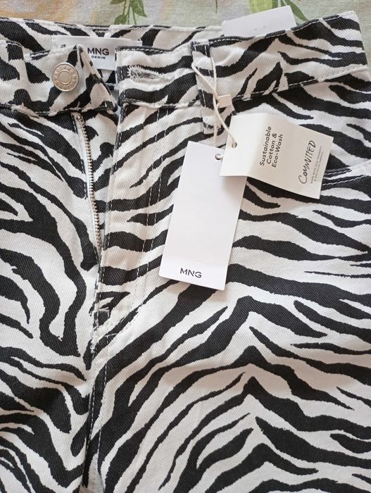 Дънки Mango,нови цвят зебра