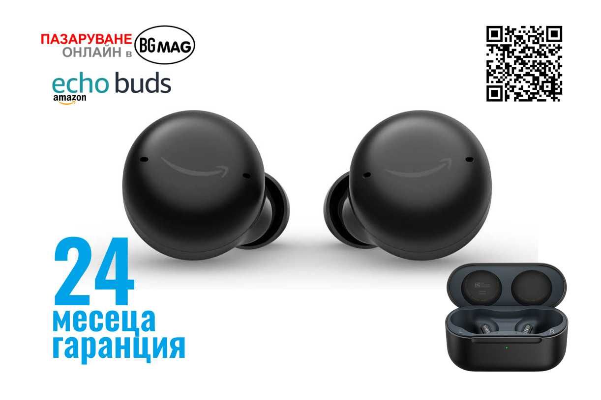 Echo Buds (2nd Gen) Earbuds-TWS безжични Bluetooth слушалки