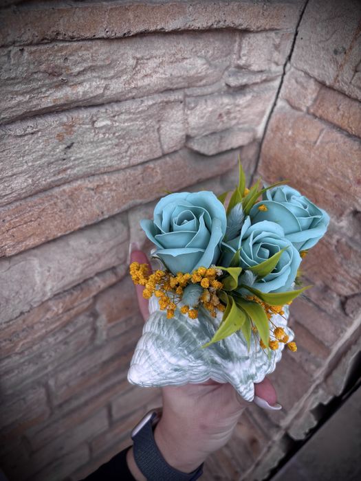 Букет с ароматни сапунени рози