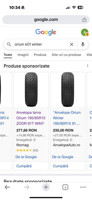 Anvelope iarna 195/65 R15
