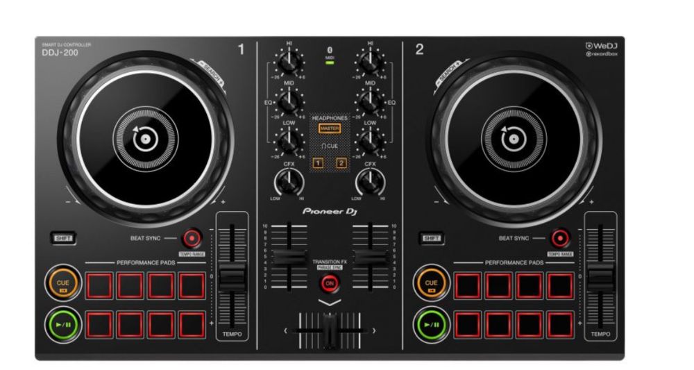 Продавам DJ контролер Pioner DDJ-200 , черен‼️