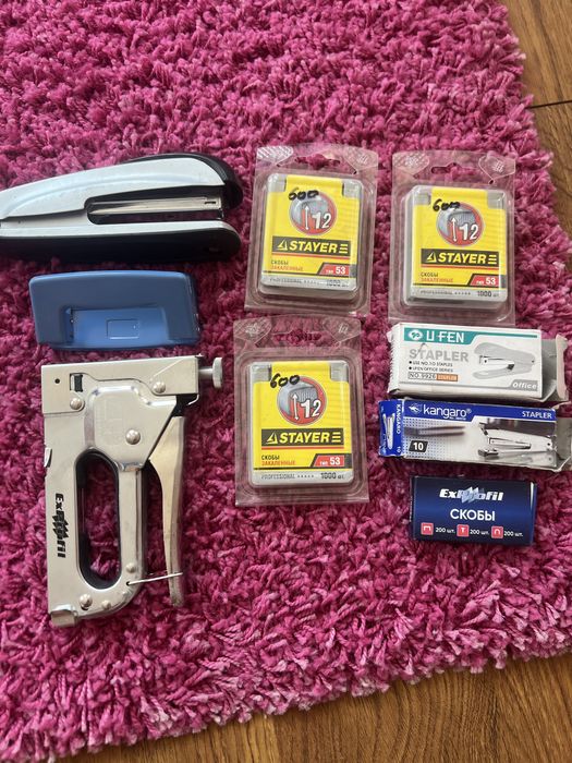 Степлеры разные и скобы новые