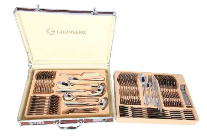 OFERTA ! Set tacamuri 12 persoane, 84 piese Grunberg cu diplomat