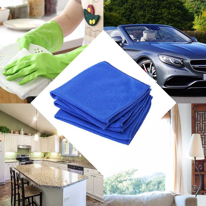 Микрофибърна кърпи за почистване на автомобили 25x25см 10бр